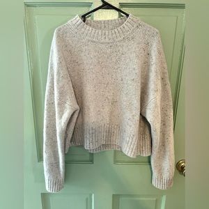 Vince sweater tan/greige heather wool size large